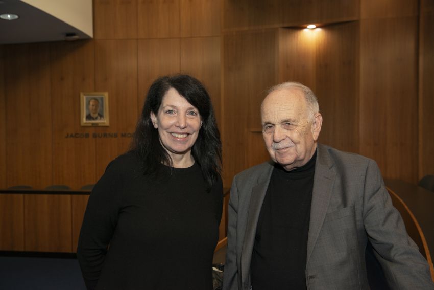 Professor Suzanne Last Stone and Stanley Fish