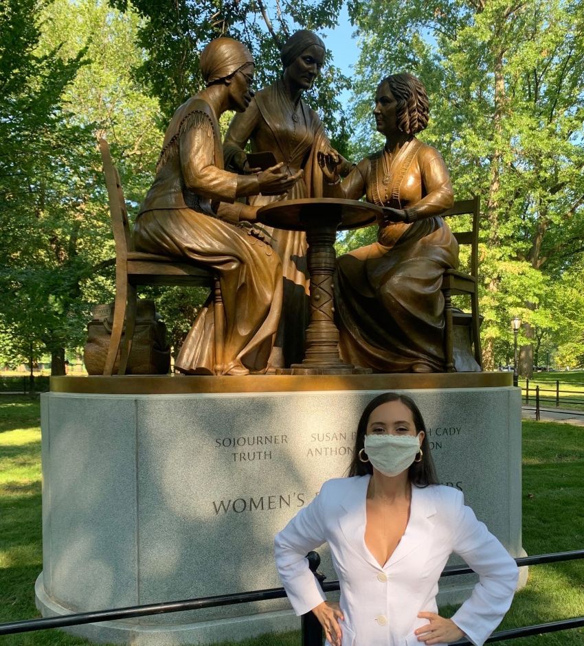 Cardozo Student Works with Borough President's Office to Make 19th Amendment Statue a Reality 