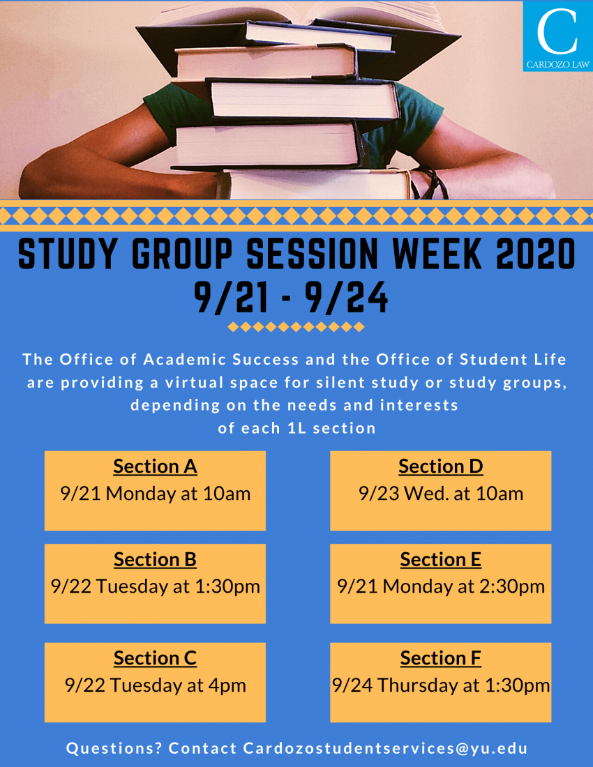 Study Group Session Week 2020