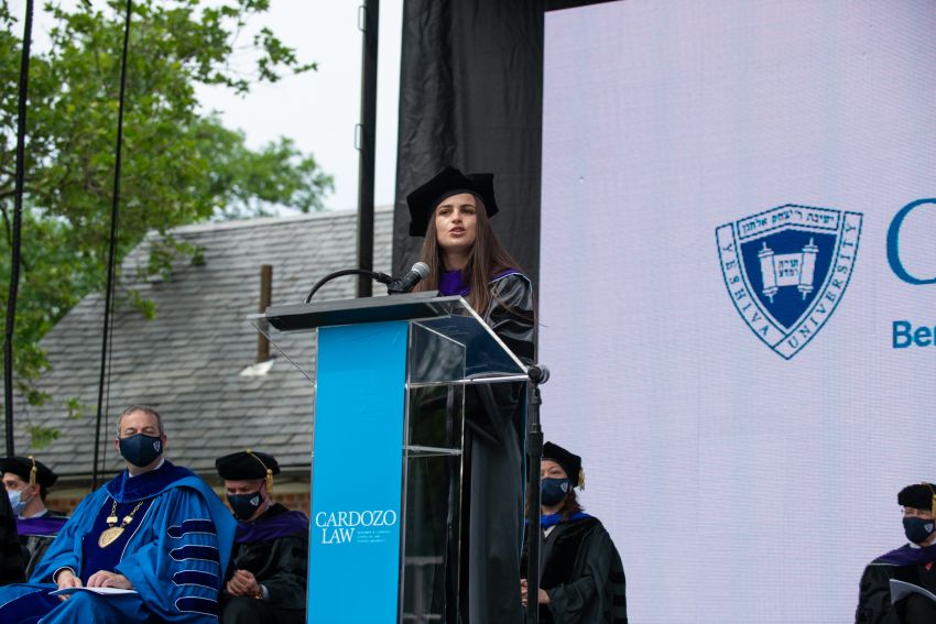 2021 LLM student speaker Enekelda Smakaj