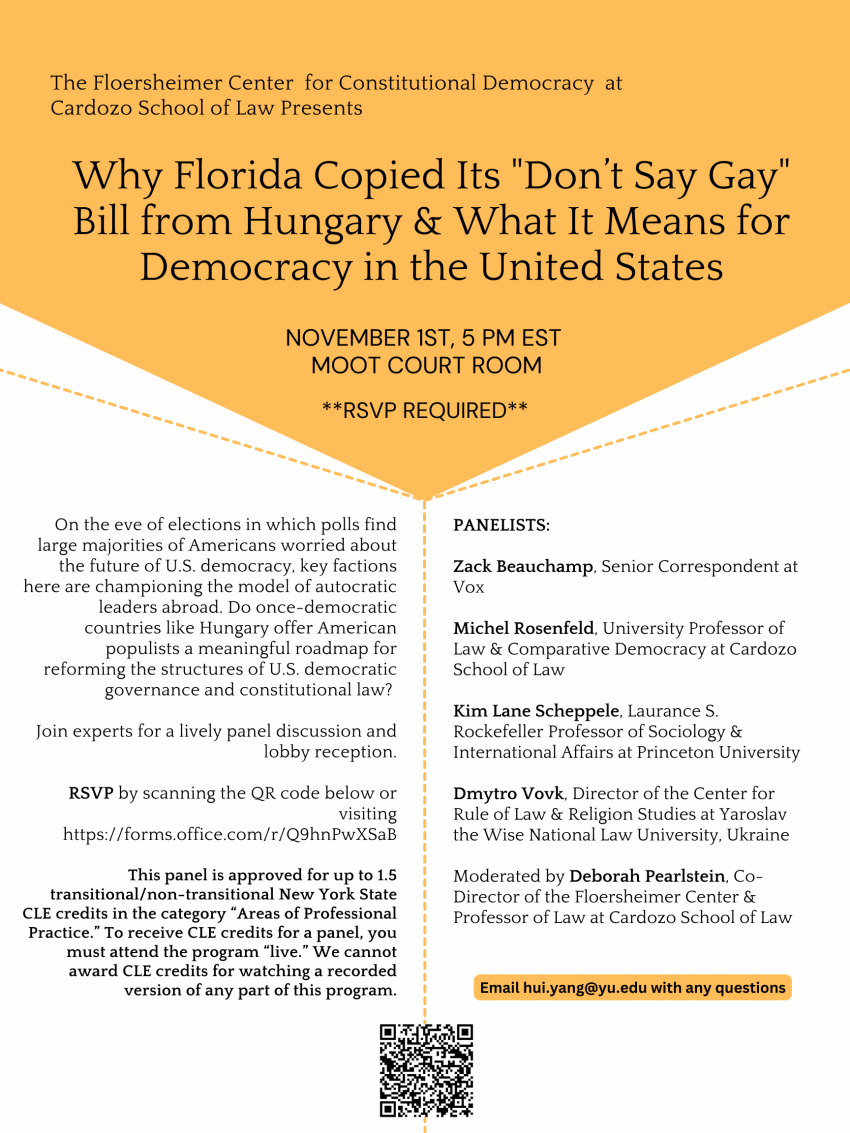 Why Florida Copied its ‘Don’t Say Gay’ Bill from Hungary & What It Means for Democracy in the United States