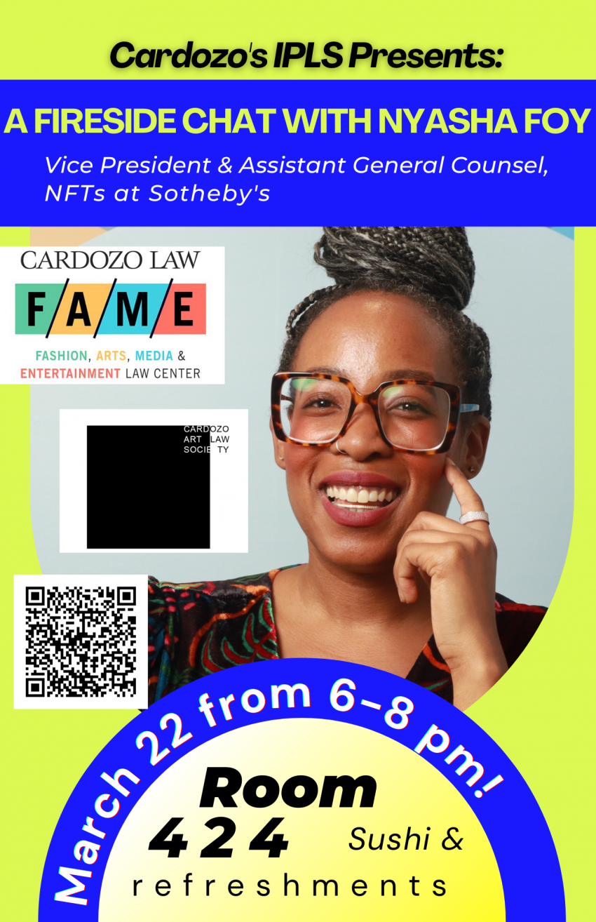 Fireside Chat with Nyasha Foy, VP and AGC, NFTs at Sotheby's 