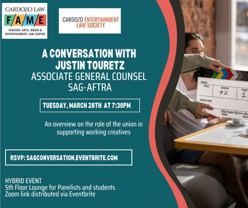 A Conversation w. Justin Touretz, AGC SAG-AFTRA 