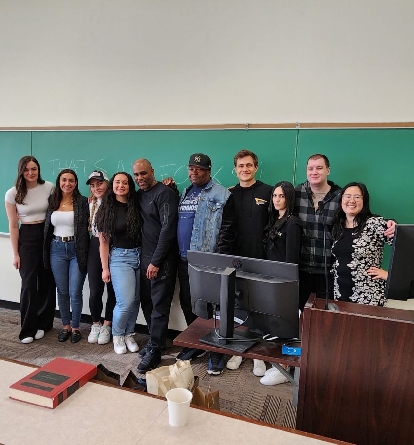 Bruce Bryant, Released After 30 Years in Prison With the Help of the Perlmutter Center for Legal Justice at Cardozo Law, Visits and Thanks Cardozo Students
