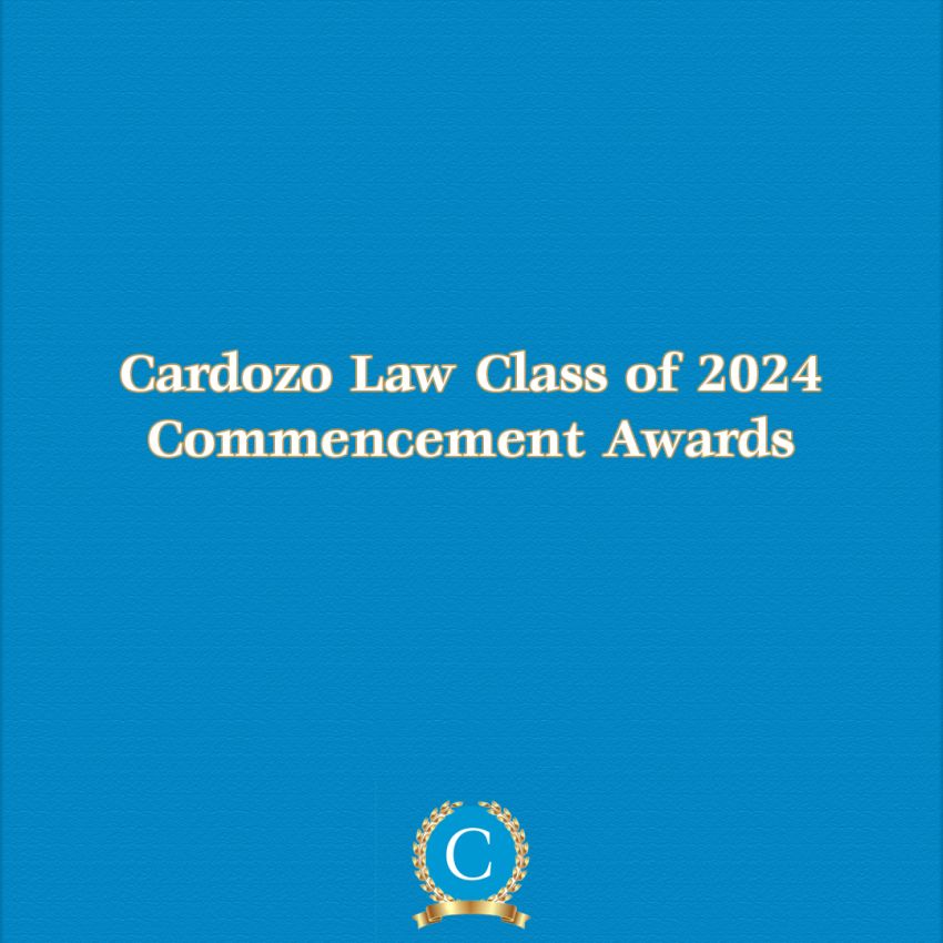 The Class of 2024’s Achievements Celebrated at Pre-Commencement Awards Ceremony