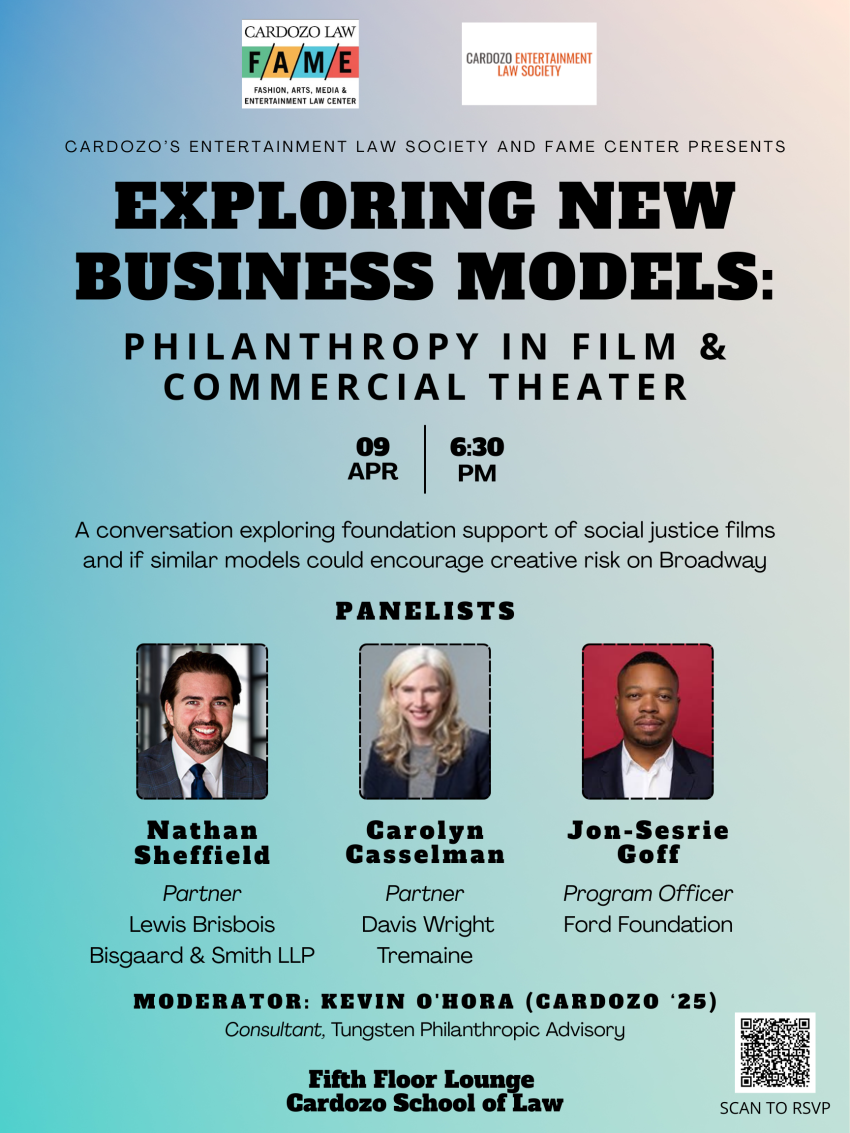 Exploring New Business Models: Philanthropy In Film & Commercial Theater