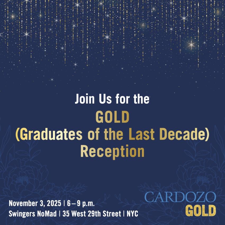 GOLD (Graduates of the Last Decade) Reception