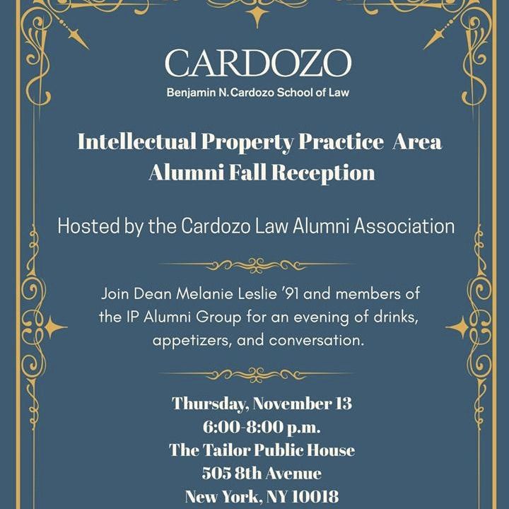 Intellectual Property Practice Area Alumni Group Fall Reception