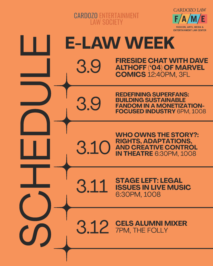 Entertainment Law Week 
