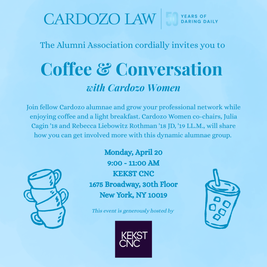 Coffee & Conversation with Cardozo Women